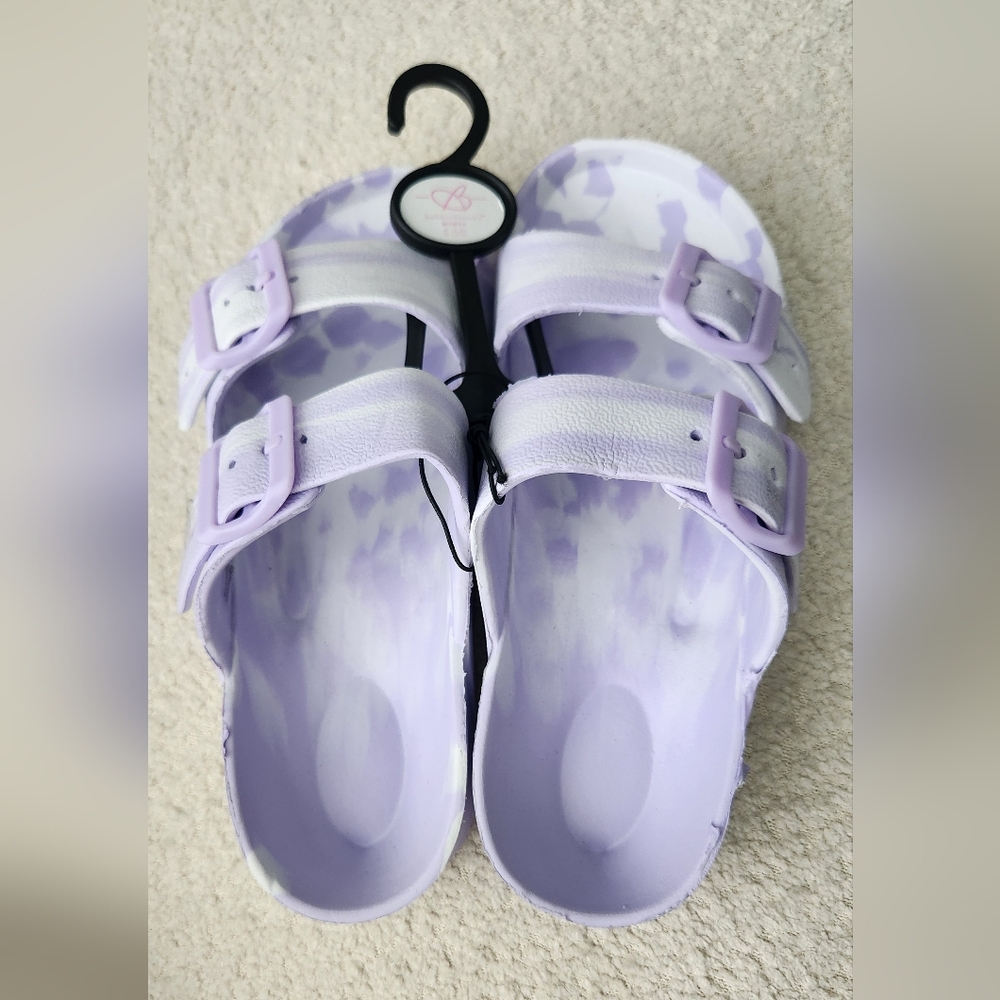 🎄5/$30🎄 Purple Comfort Sandals with Adjustable Straps